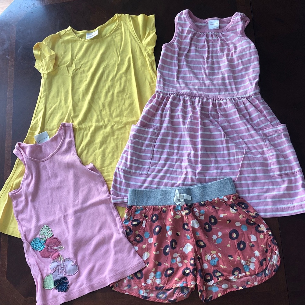 Hanna Andersson bundle dresses shorts top 130 8